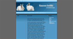Desktop Screenshot of kroliki.rasowe.biz